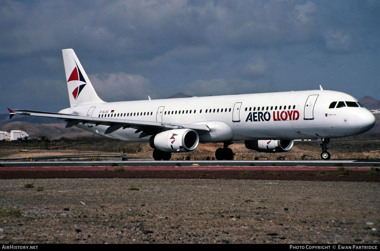 Aircraft Photo of D-ALAG | Airbus A321-231 | Aero Lloyd | AirHistory.net #832913