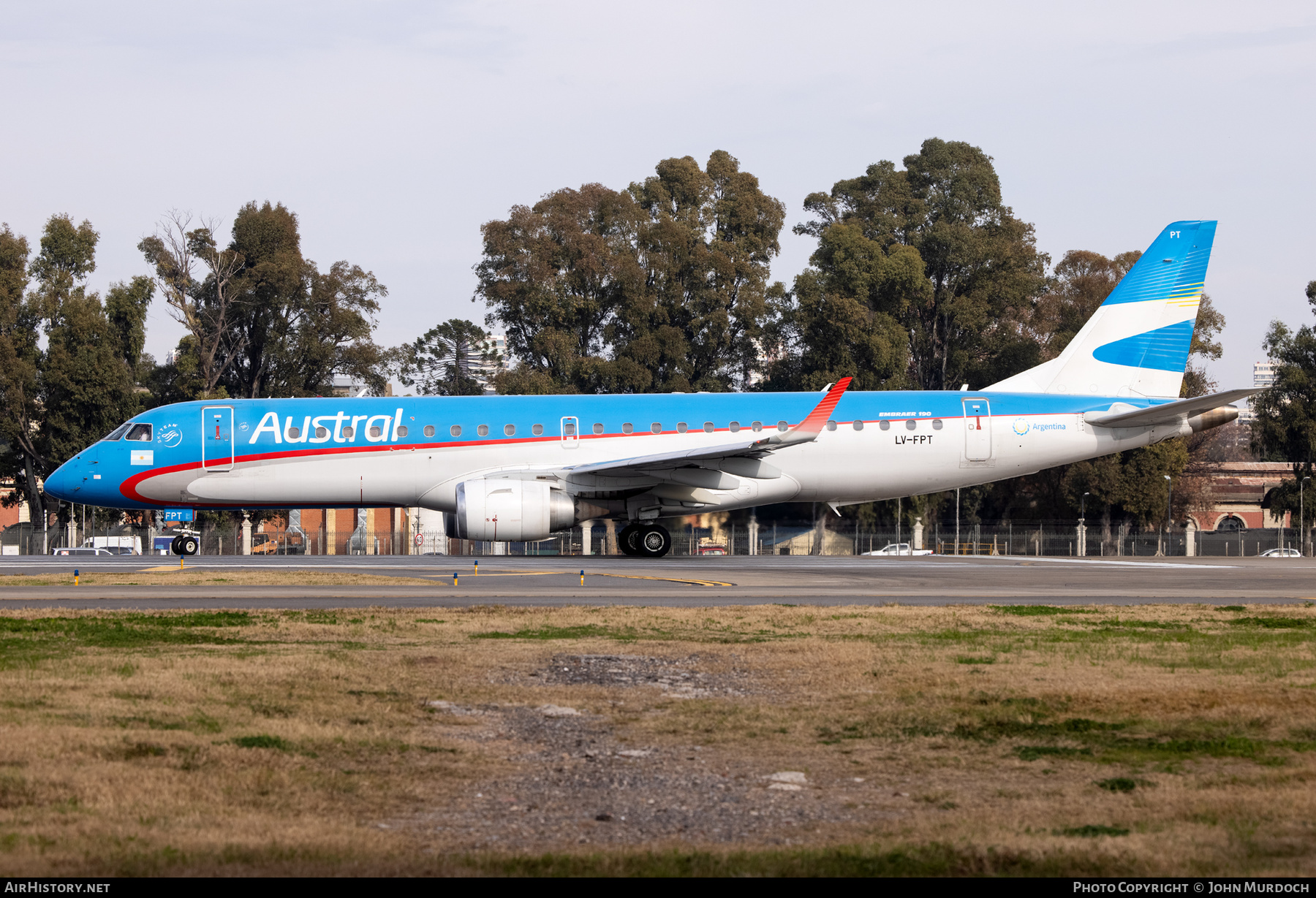 Aircraft Photo of LV-FPT | Embraer 190AR (ERJ-190-100IGW) | Austral Líneas Aéreas | AirHistory.net #832947
