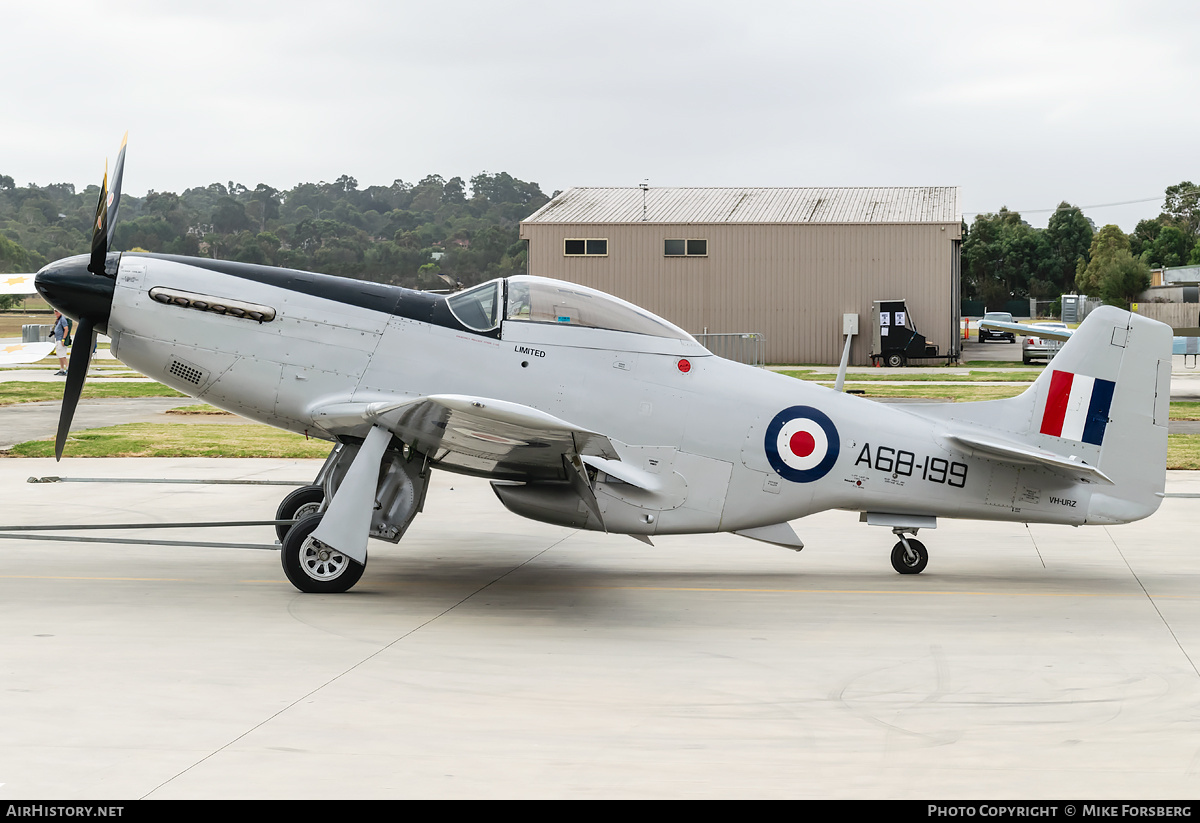 Aircraft Photo of VH-URZ / A68-199 | Commonwealth CA-18 Mustang 22 (P-51D) | Australia - Air Force | AirHistory.net #833089