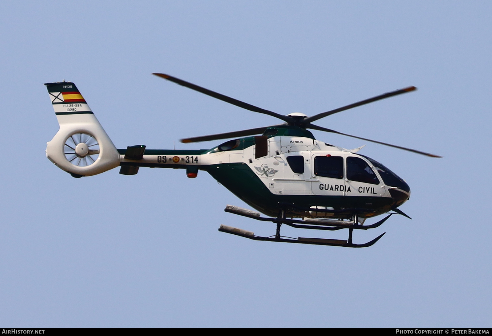 Aircraft Photo of HU.26-28A / 10280 | Airbus Helicopters H-135 | Spain - Guardia Civil | AirHistory.net #833091