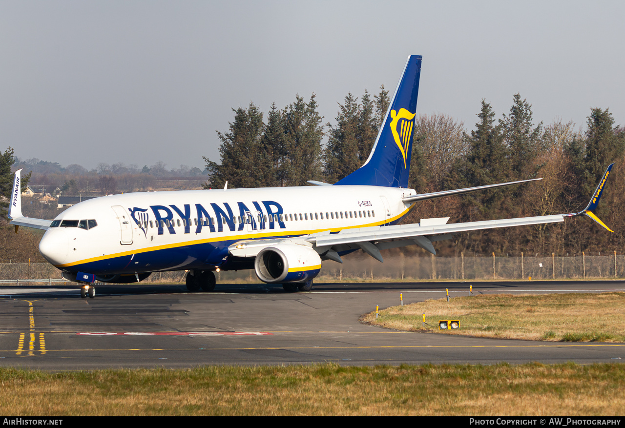 Aircraft Photo of G-RUKG | Boeing 737-8AS | Ryanair | AirHistory.net #833103