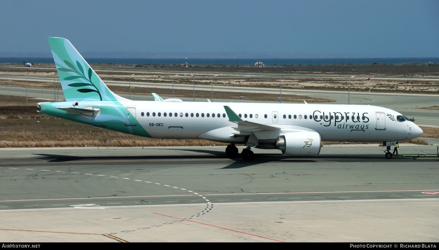 Aircraft Photo of 5B-DEC | Airbus A220-300 (BD-500-1A11) | Cyprus Airways | AirHistory.net #833128
