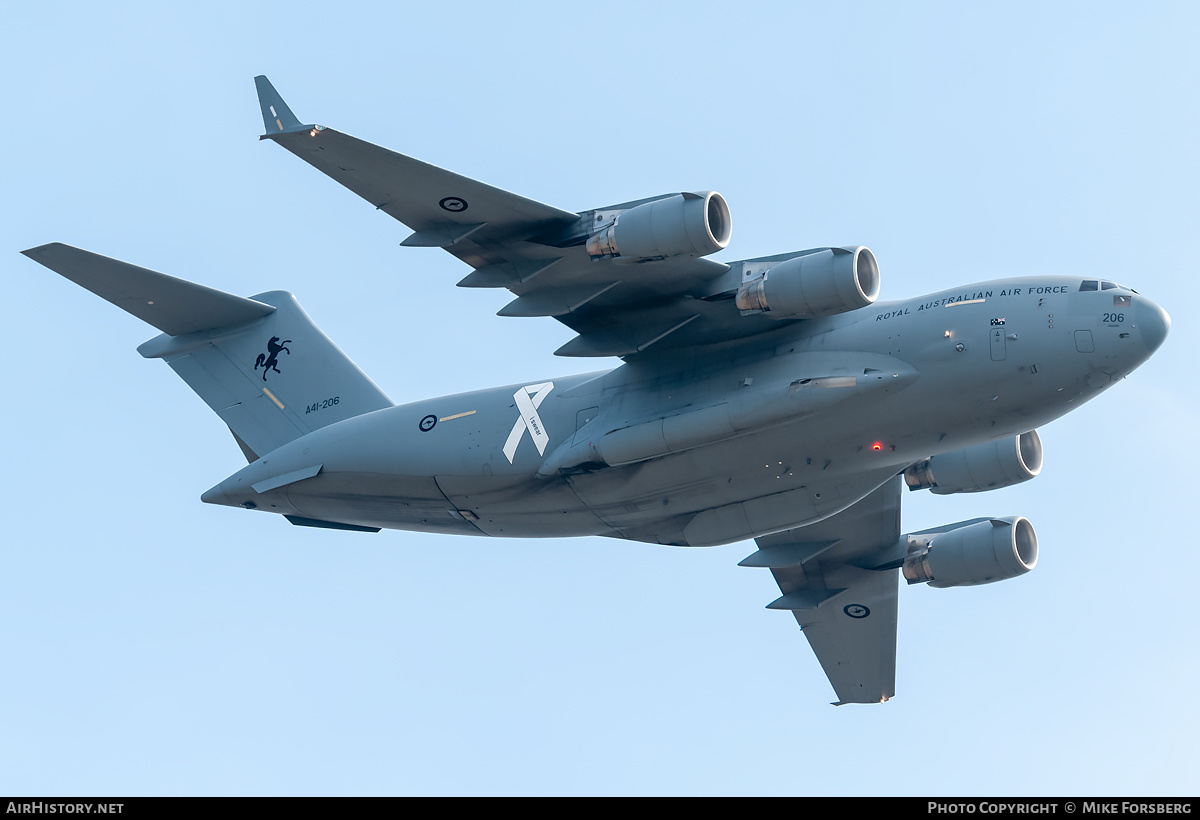Aircraft Photo of A41-206 | Boeing C-17A Globemaster III | Australia - Air Force | AirHistory.net #833243