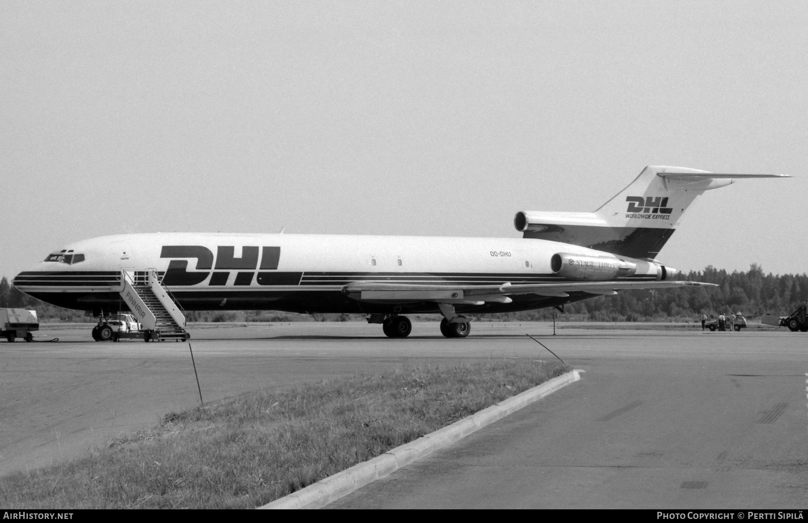 Aircraft Photo of OO-DHU | Boeing 727-223/Adv(F) | DHL Worldwide Express | AirHistory.net #833263