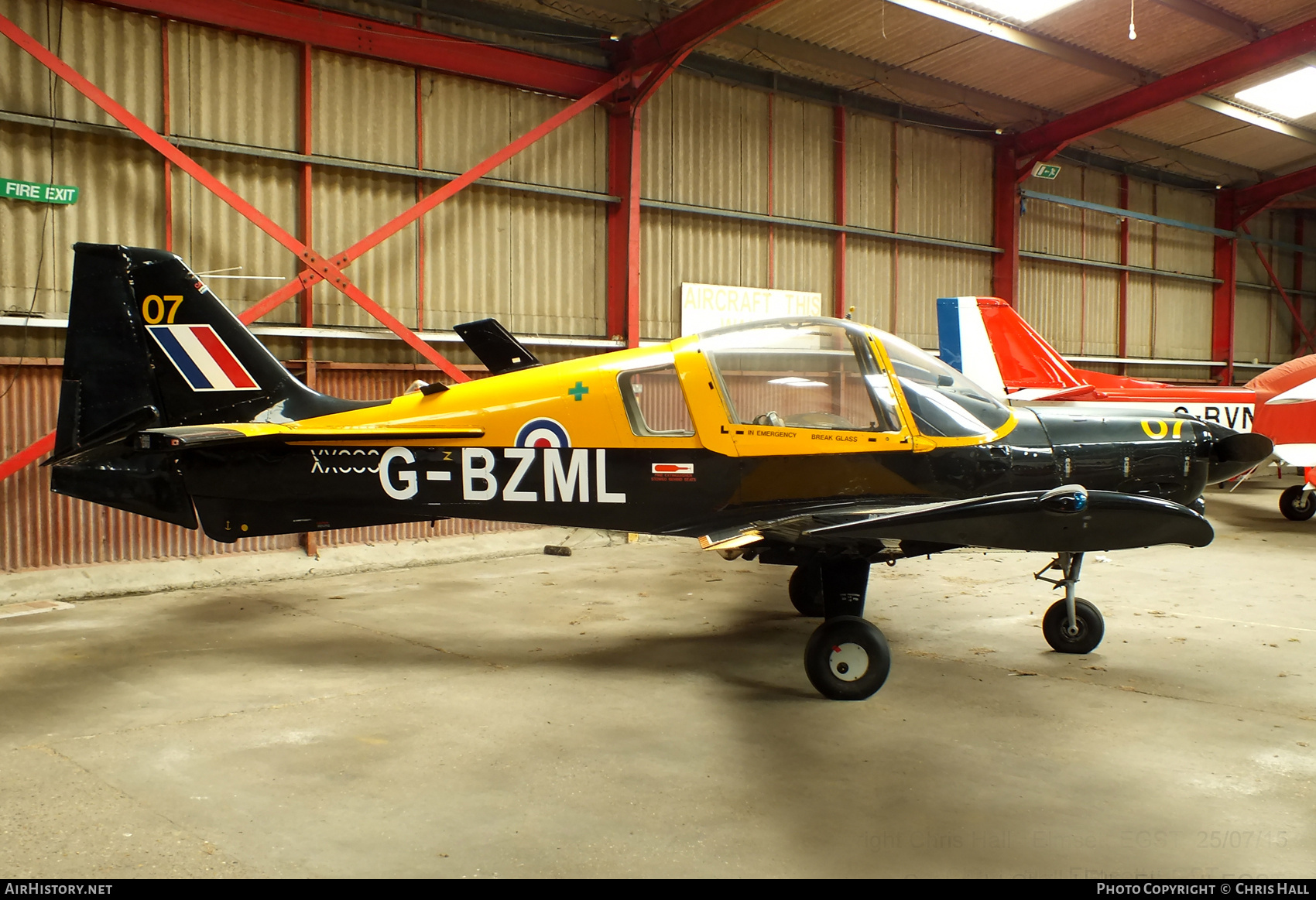 Aircraft Photo of G-BZML / XX693 | Scottish Aviation Bulldog 120/121 | UK - Air Force | AirHistory.net #833298