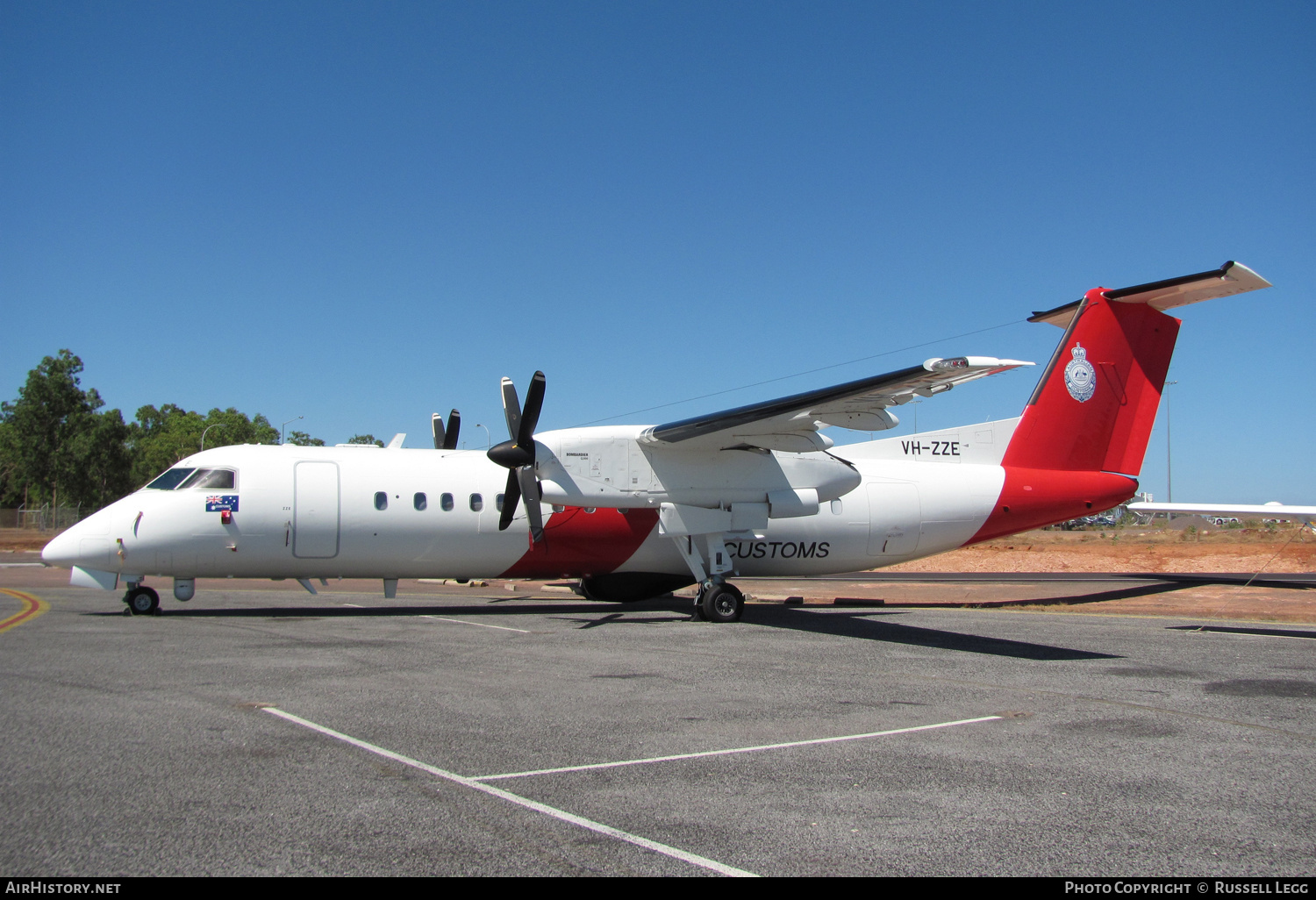 Aircraft Photo of VH-ZZE | Bombardier DHC-8-315Q Dash 8 | Australian Customs | AirHistory.net #833460