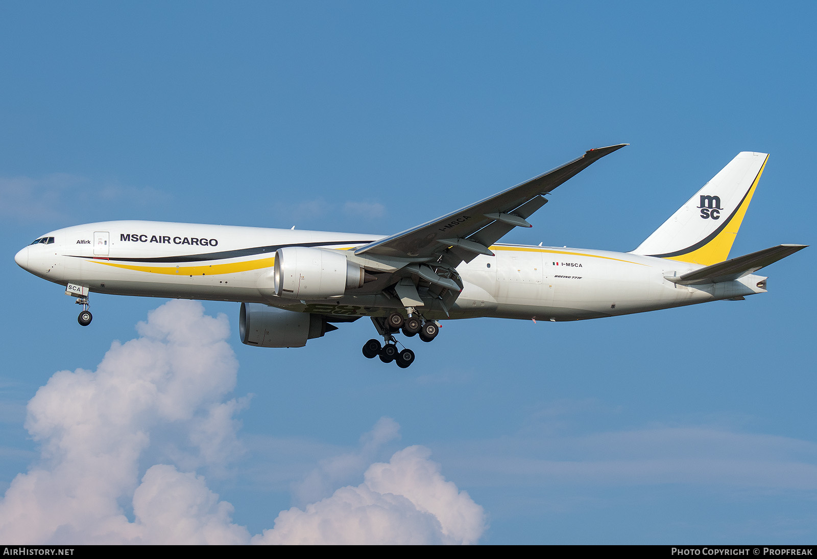 Aircraft Photo of I-MSCA | Boeing 777-F | MSC Air Cargo - Mediterranean Shipping Company | AirHistory.net #833559
