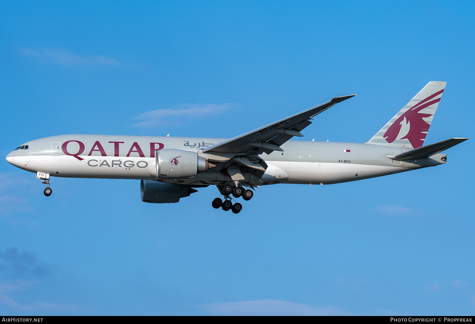 Aircraft Photo of A7-BFO | Boeing 777-F | Qatar Airways Cargo | AirHistory.net #833614