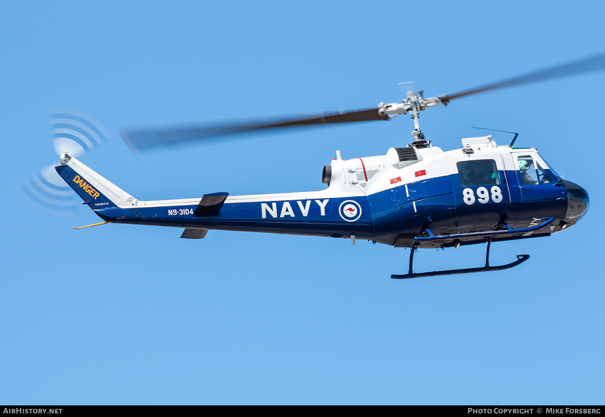 Aircraft Photo of VH-NVV / N9-3104 | Bell UH-1B Iroquois | Australia - Navy | AirHistory.net #833743