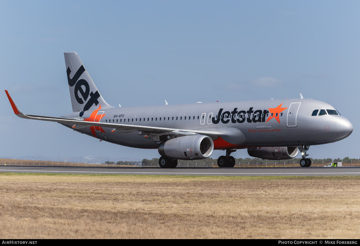 Aircraft Photo of VH-VFV | Airbus A320-232 | Jetstar Airways | AirHistory.net #833754