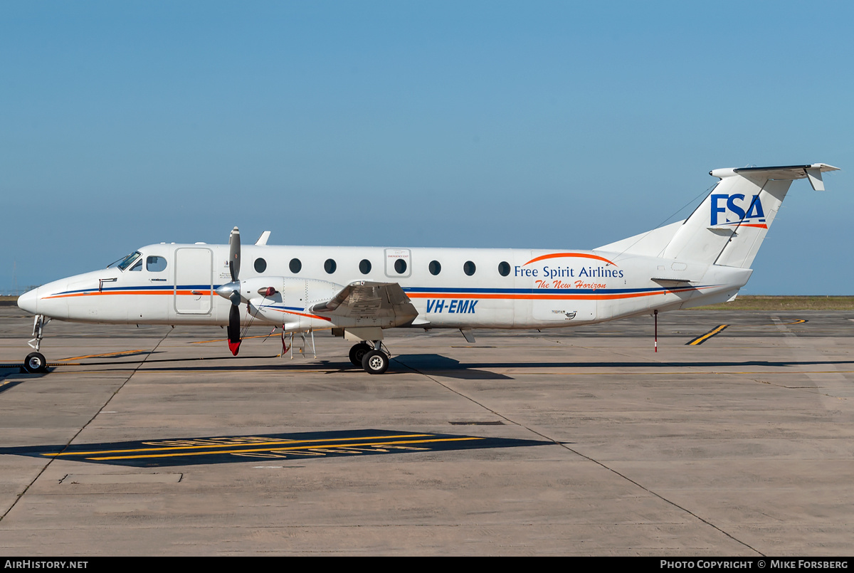 Aircraft Photo of VH-EMK | Beech 1900C-1 | Free Spirit Airlines | AirHistory.net #833760