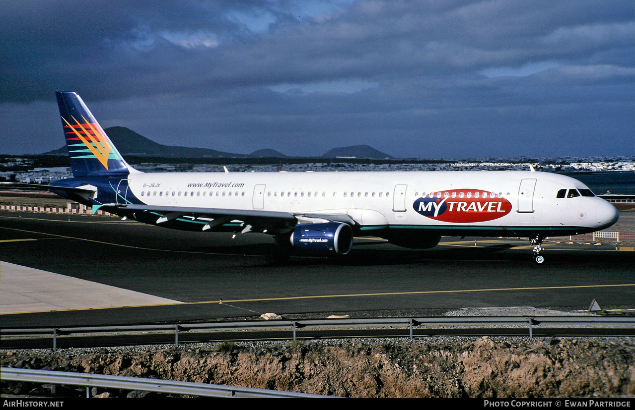 Aircraft Photo of G-JSJX | Airbus A321-211 | MyTravel Airways | AirHistory.net #833858