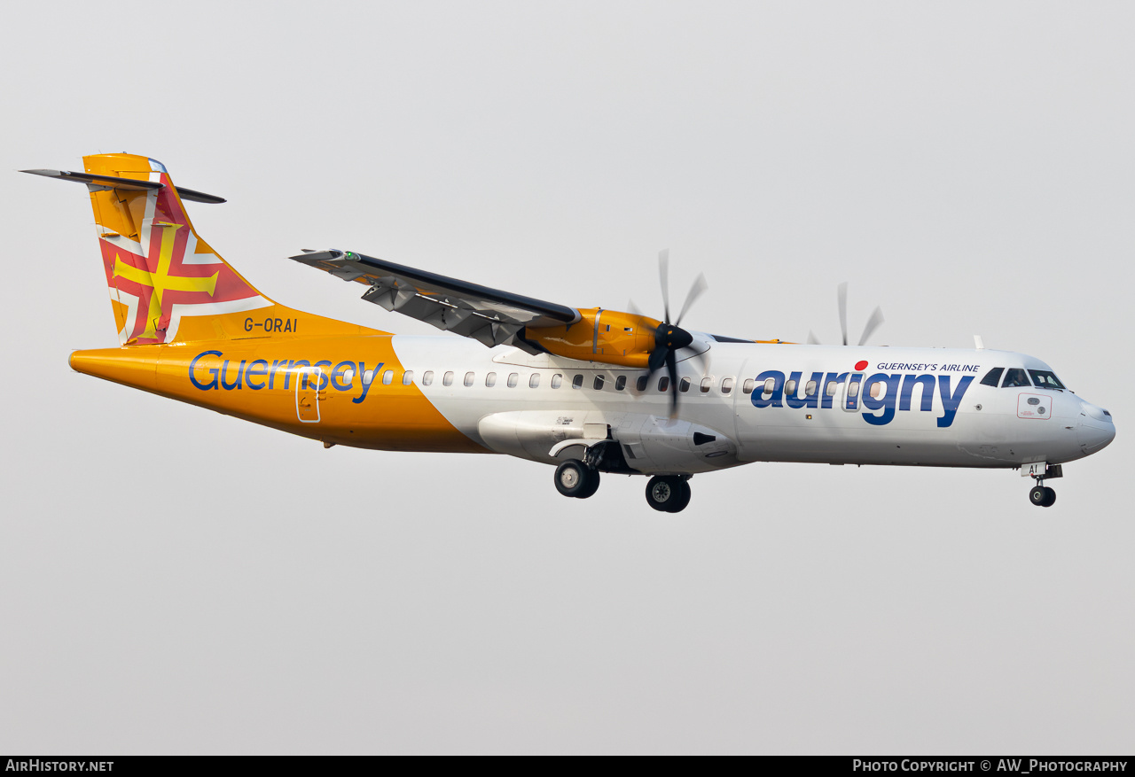 Aircraft Photo of G-ORAI | ATR ATR-72-600 (ATR-72-212A) | Aurigny Air Services | AirHistory.net #833914
