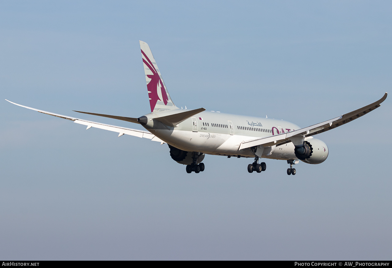 Aircraft Photo of A7-BCO | Boeing 787-8 Dreamliner | Qatar Airways | AirHistory.net #833935