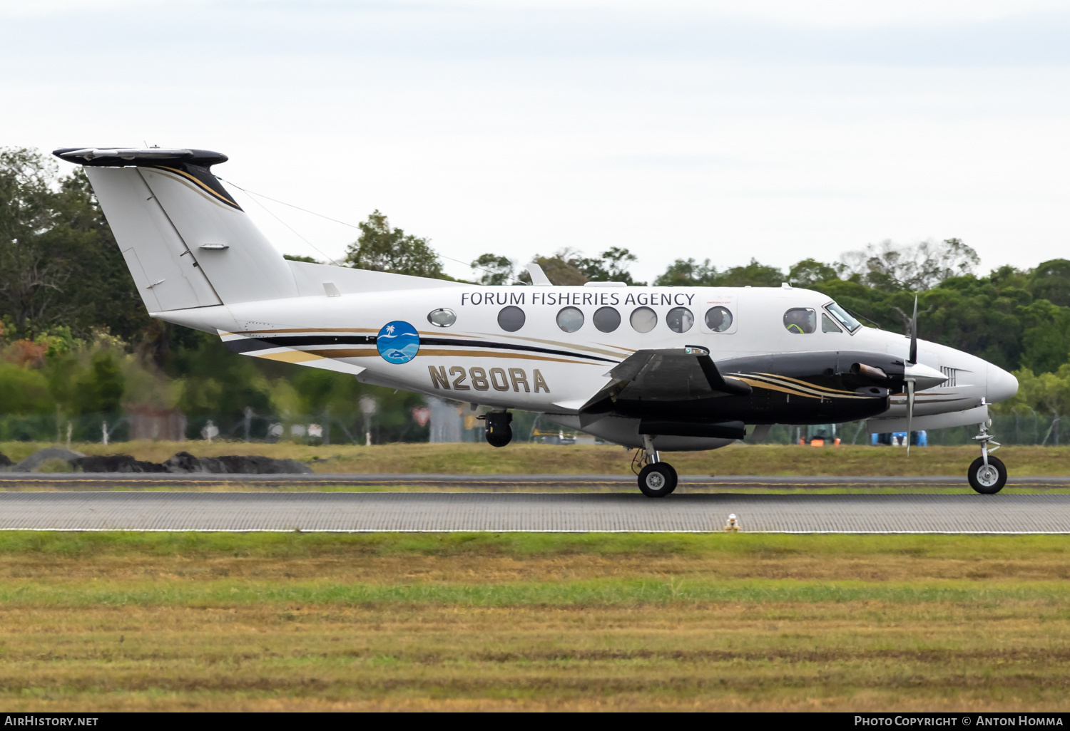 Aircraft Photo of N280RA | Beech 200 Super King Air | Pacific Islands Forum Fisheries Agency | AirHistory.net #833942