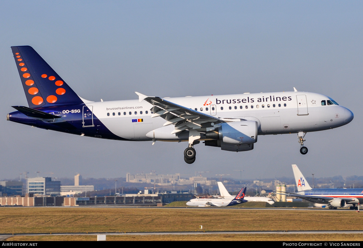Aircraft Photo of OO-SSG | Airbus A319-112 | Brussels Airlines | AirHistory.net #833943