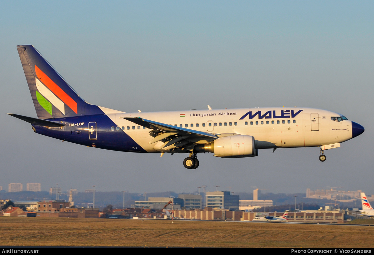 Aircraft Photo of HA-LOP | Boeing 737-7Q8 | Malév - Hungarian Airlines | AirHistory.net #833963