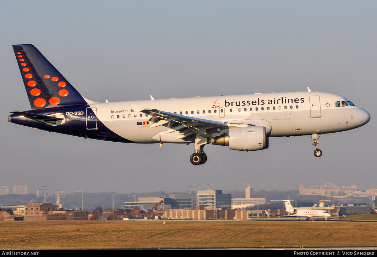 Aircraft Photo of OO-SSD | Airbus A319-112 | Brussels Airlines | AirHistory.net #833987
