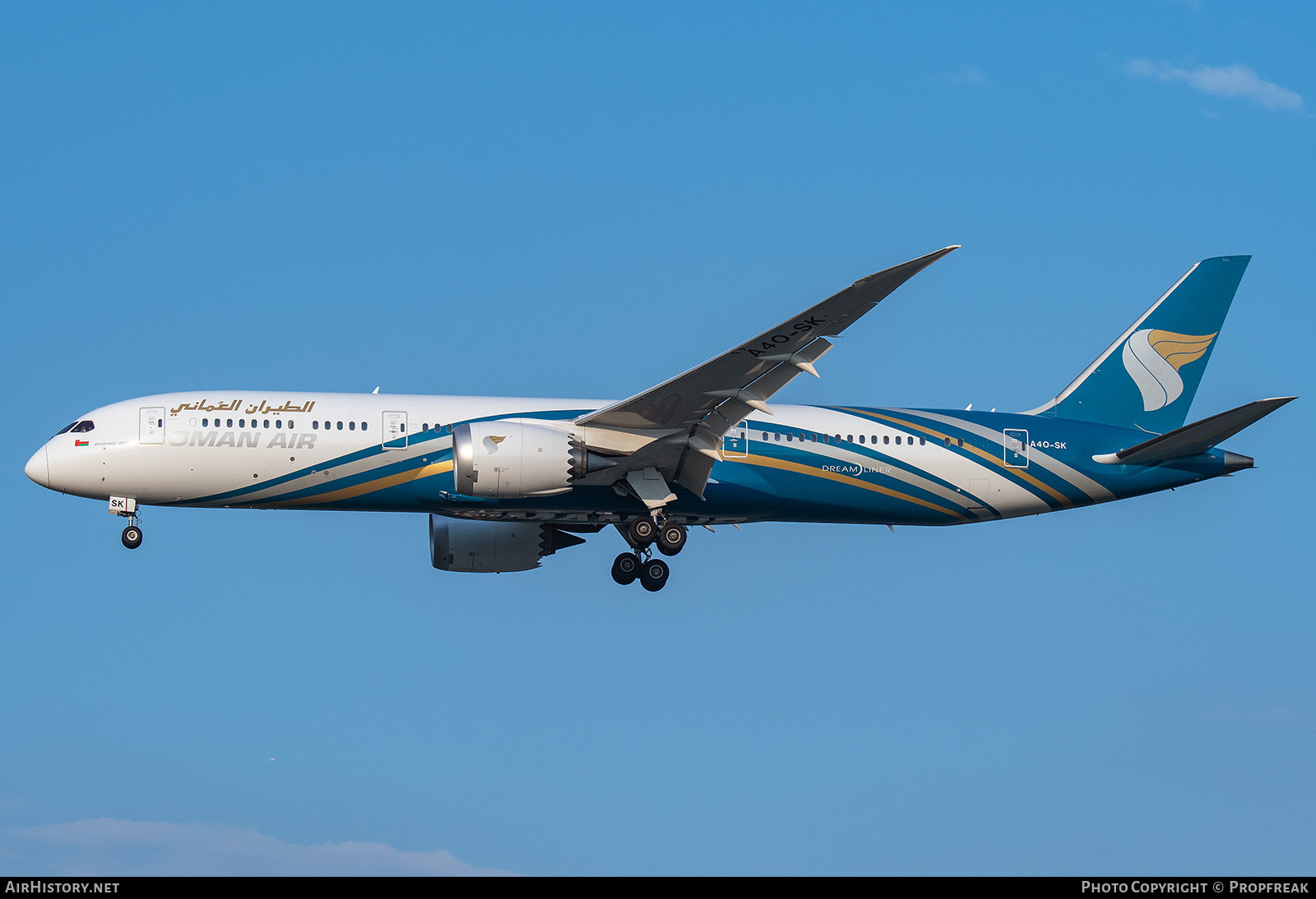 Aircraft Photo of A4O-SK | Boeing 787-9 Dreamliner | Oman Air | AirHistory.net #833999