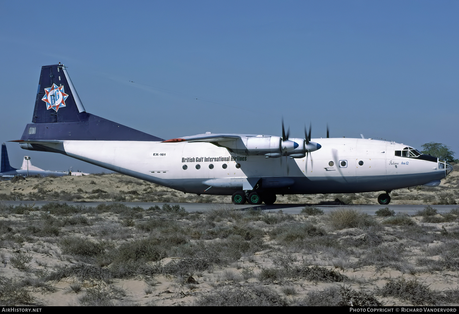 Aircraft Photo of EX-161 | Antonov An-12BP | British Gulf International Airlines | AirHistory.net #834009