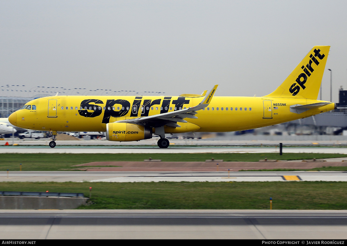 Aircraft Photo of N655NK | Airbus A320-232 | Spirit Airlines | AirHistory.net #834021