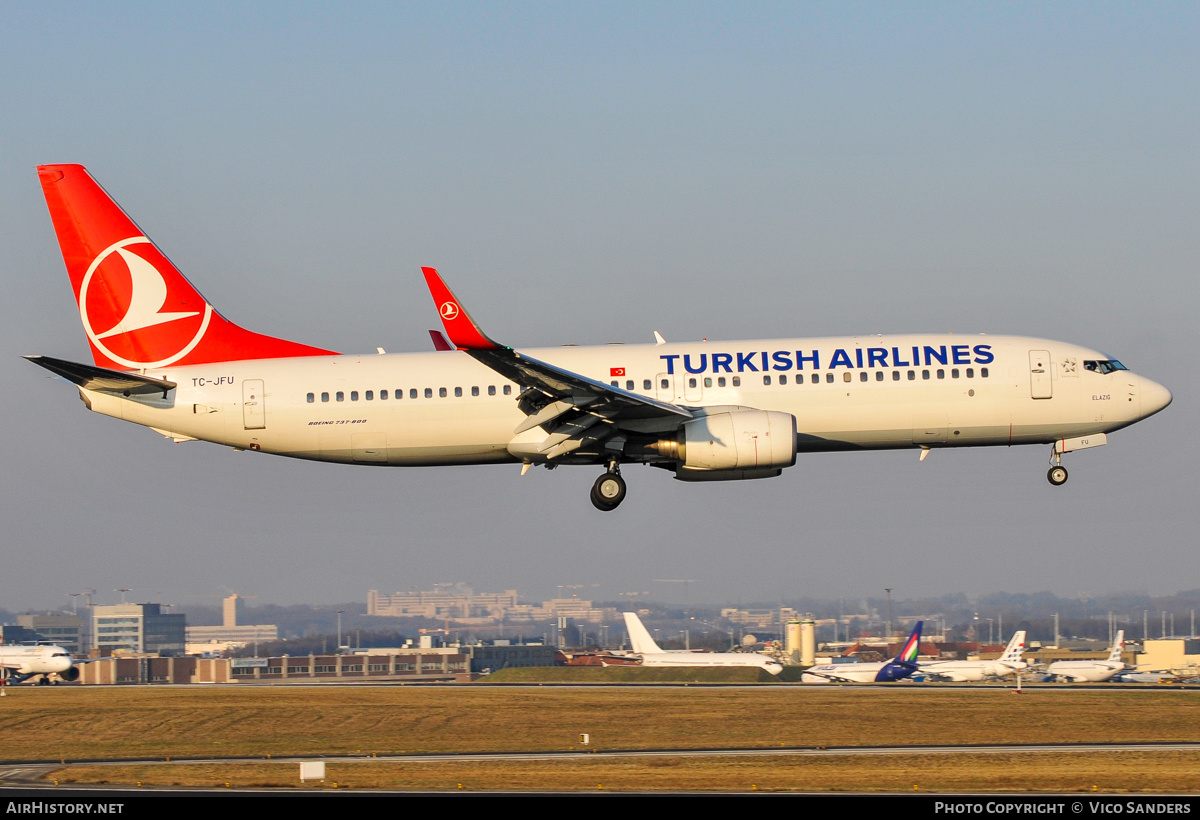 Aircraft Photo of TC-JFU | Boeing 737-8F2 | Turkish Airlines | AirHistory.net #834025
