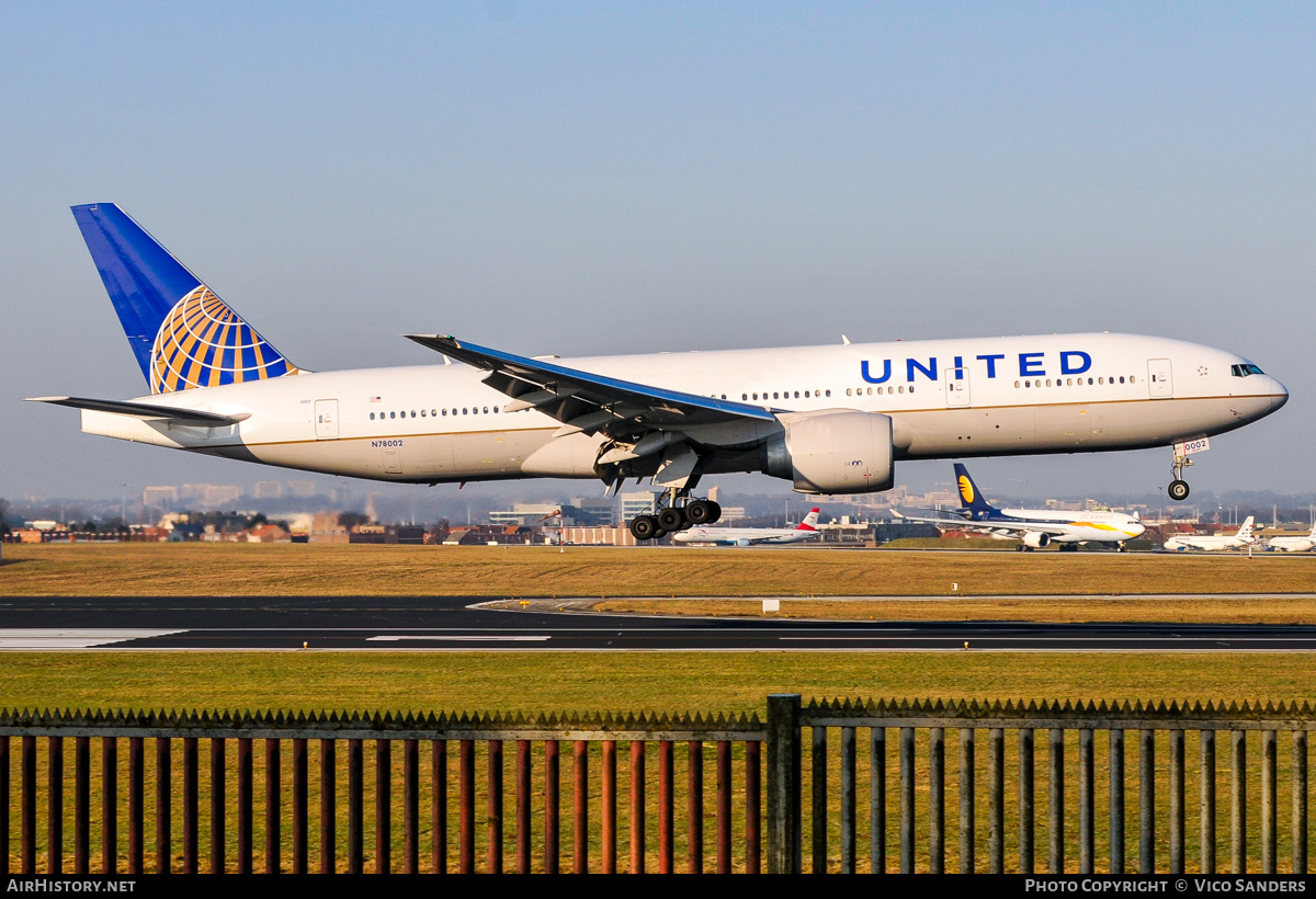 Aircraft Photo of N78002 | Boeing 777-224/ER | United Airlines | AirHistory.net #834028