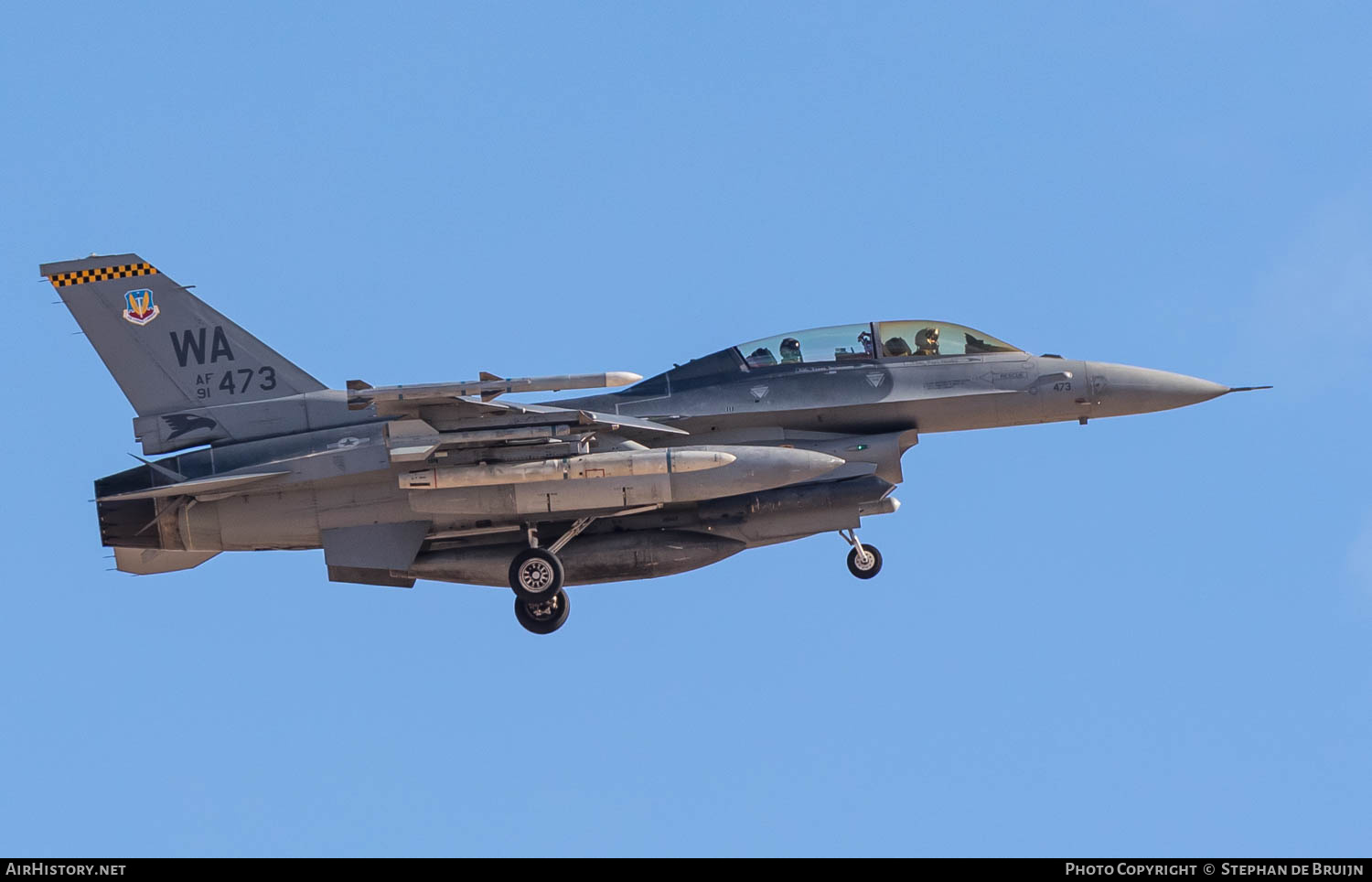 Aircraft Photo of 91-0473 / AF91-473 | Lockheed Martin F-16DM Fighting Falcon | USA - Air Force | AirHistory.net #834070