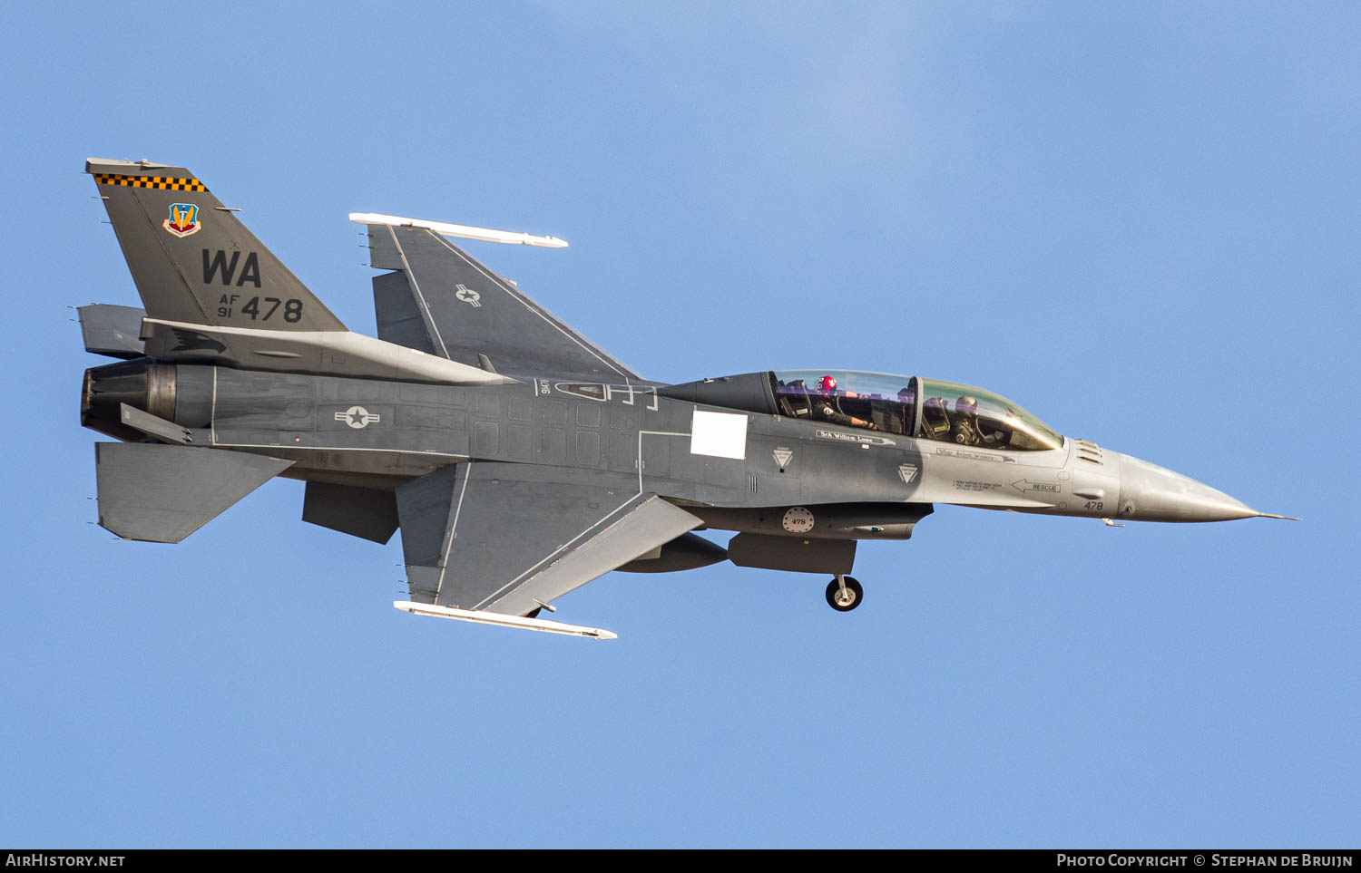 Aircraft Photo of 91-0478 / AF91-478 | General Dynamics F-16DM Fighting Falcon | USA - Air Force | AirHistory.net #834073