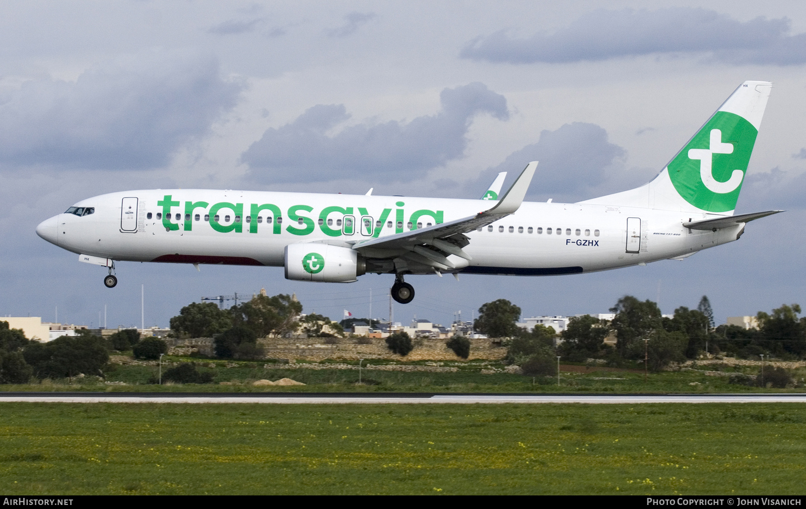 Aircraft Photo of F-GZHX | Boeing 737-8K2 | Transavia | AirHistory.net #834125