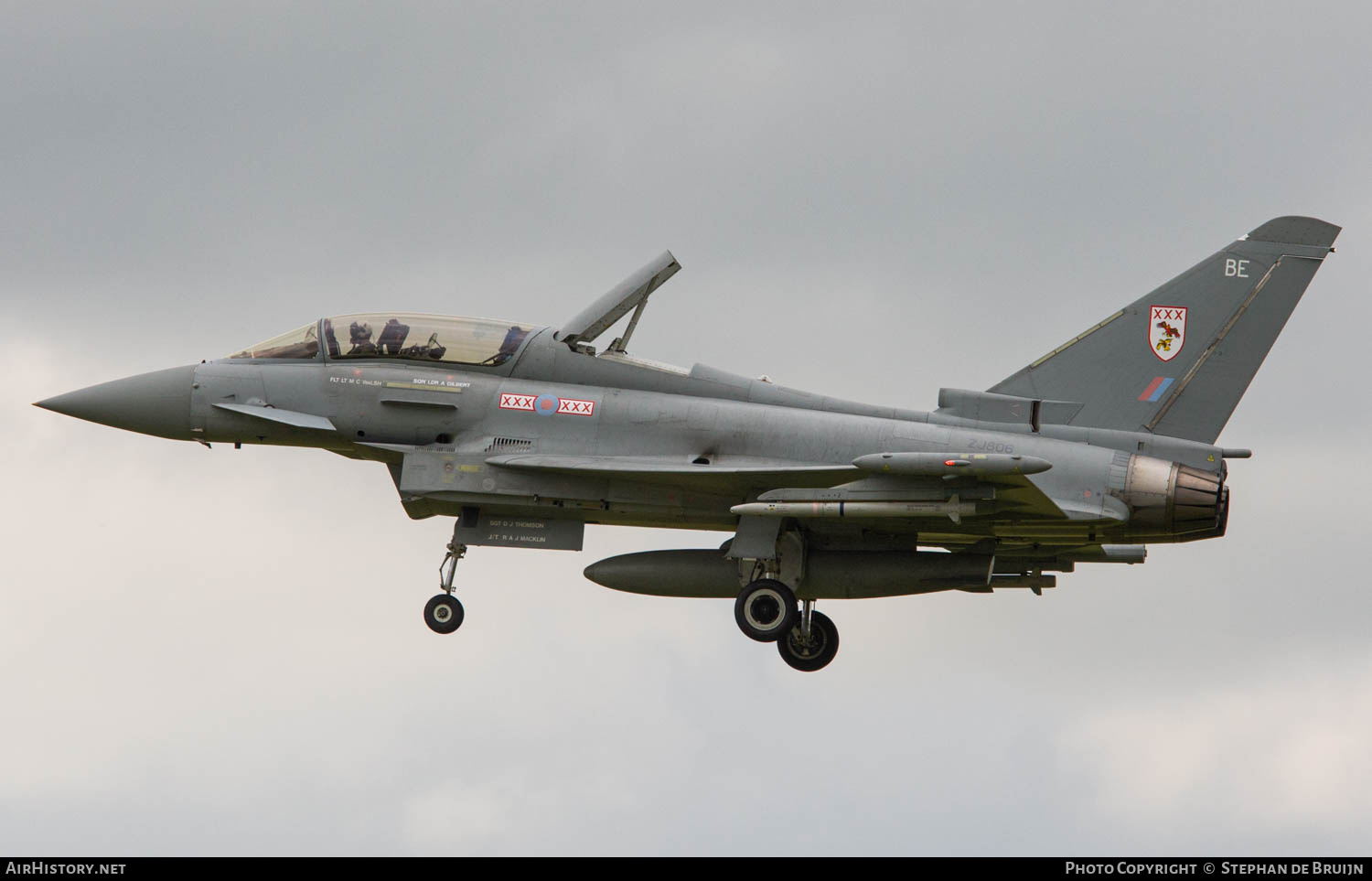 Aircraft Photo of ZJ806 | Eurofighter EF-2000 Typhoon T1 | UK - Air Force | AirHistory.net #834134