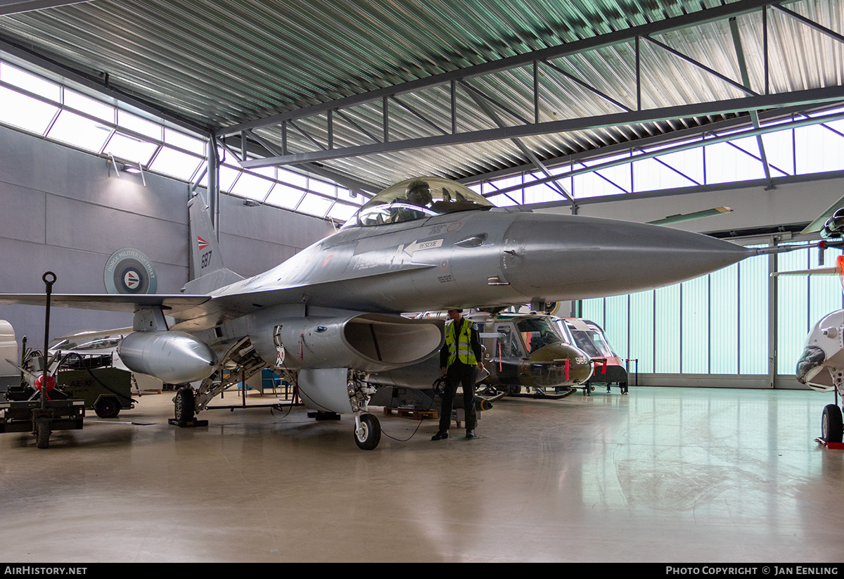 Aircraft Photo of 687 | General Dynamics F-16AM Fighting Falcon | Norway - Air Force | AirHistory.net #834157