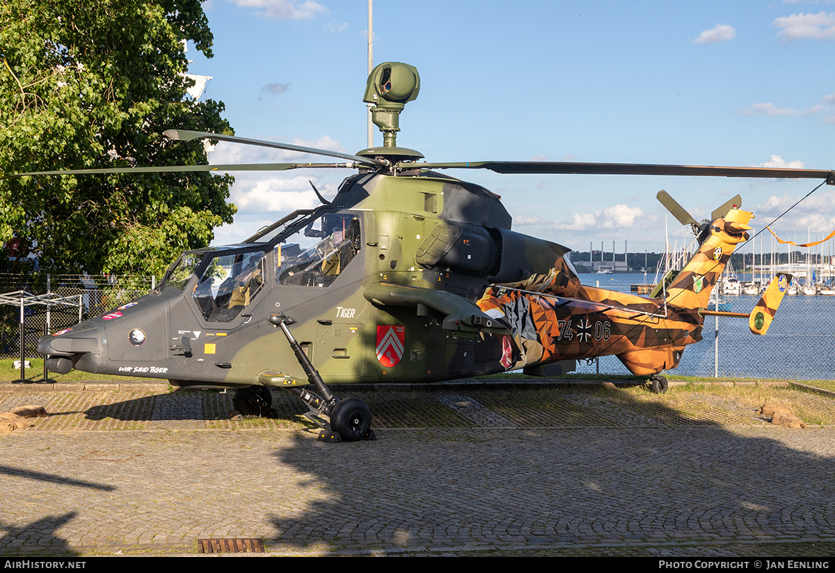 Aircraft Photo of 7406 | Eurocopter EC-665 Tiger UHT | Germany - Army | AirHistory.net #834171