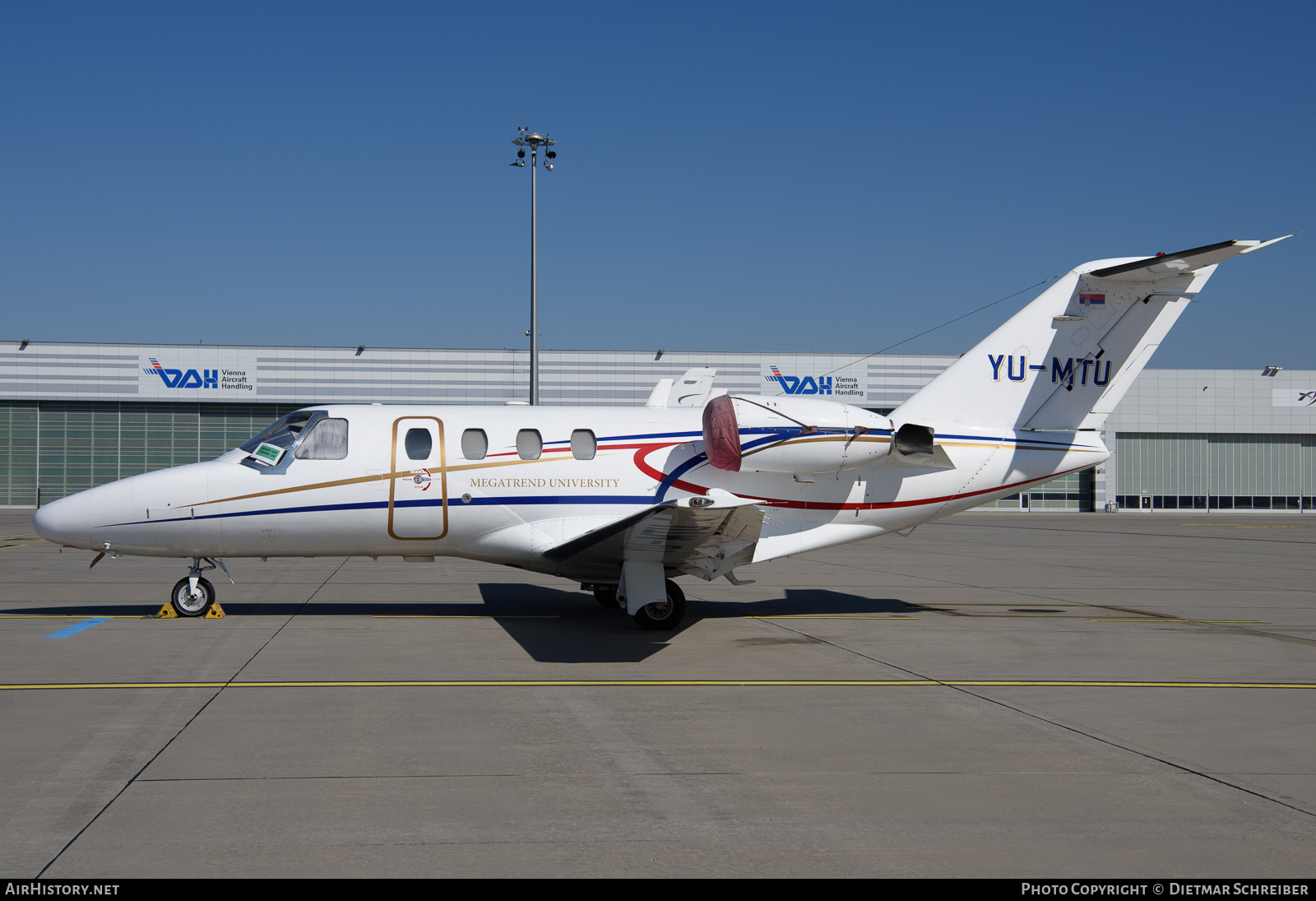 Aircraft Photo of YU-MTU | Cessna 525 CitationJet | Megatrend University | AirHistory.net #834200
