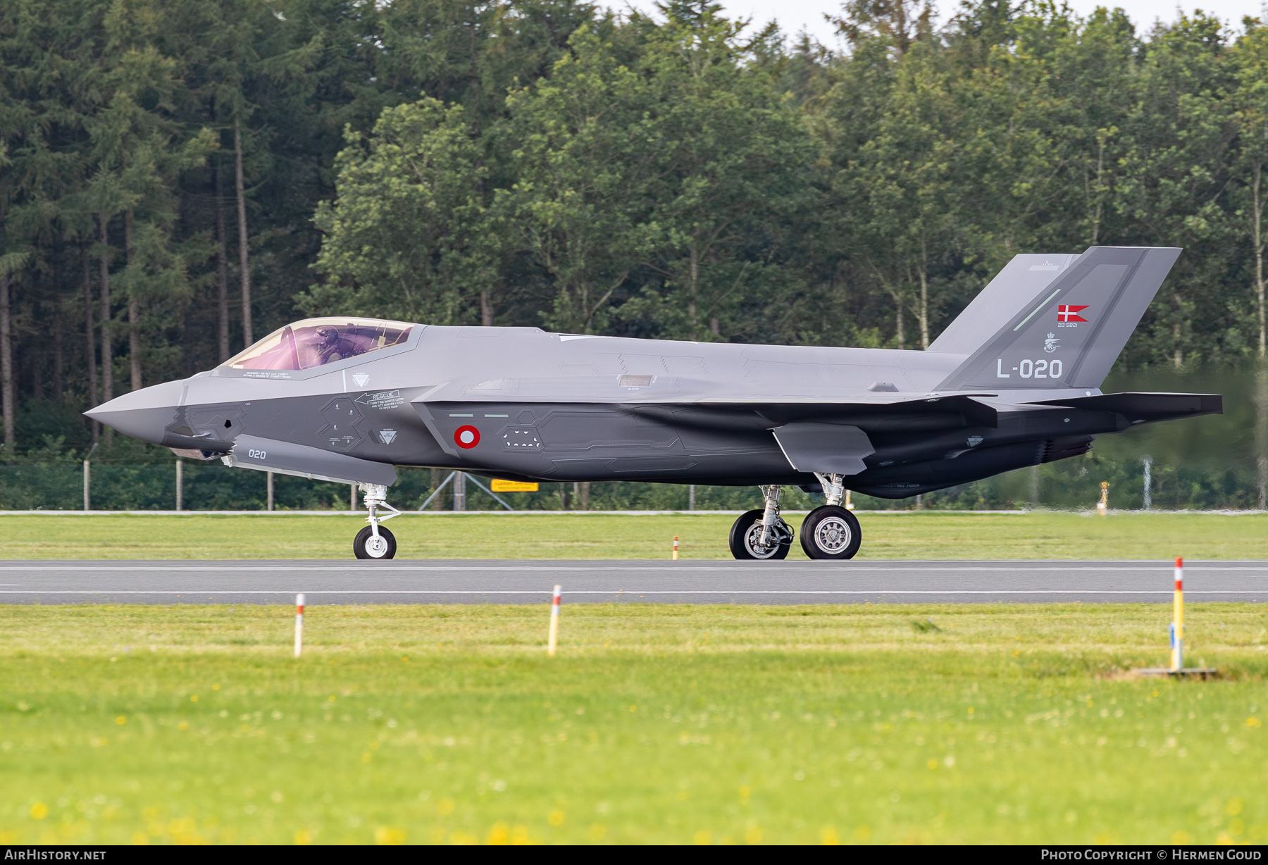 Aircraft Photo of L-020 / 22-5821 | Lockheed Martin F-35A Lightning II | Denmark - Air Force | AirHistory.net #834206
