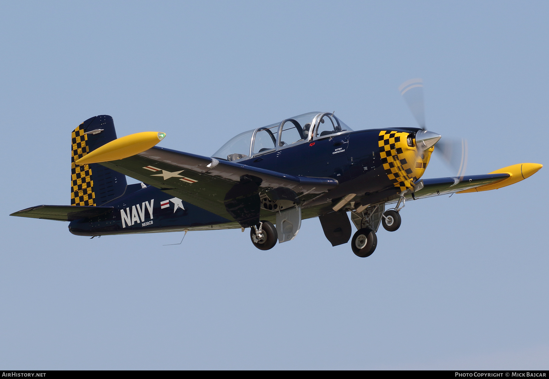 Aircraft Photo of N830CB | Beech D45 Mentor | USA - Navy | AirHistory.net #834265