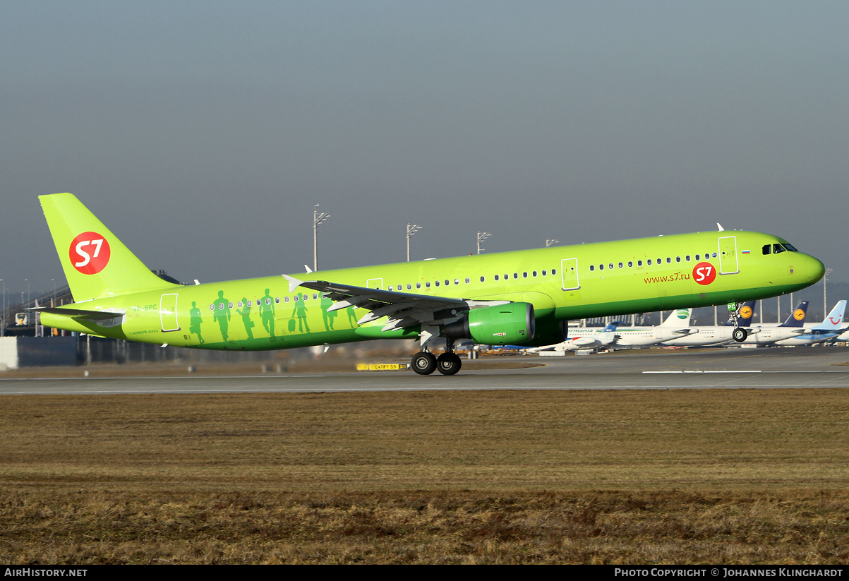 Aircraft Photo of VP-BPC | Airbus A321-211 | S7 Airlines | AirHistory.net #834328
