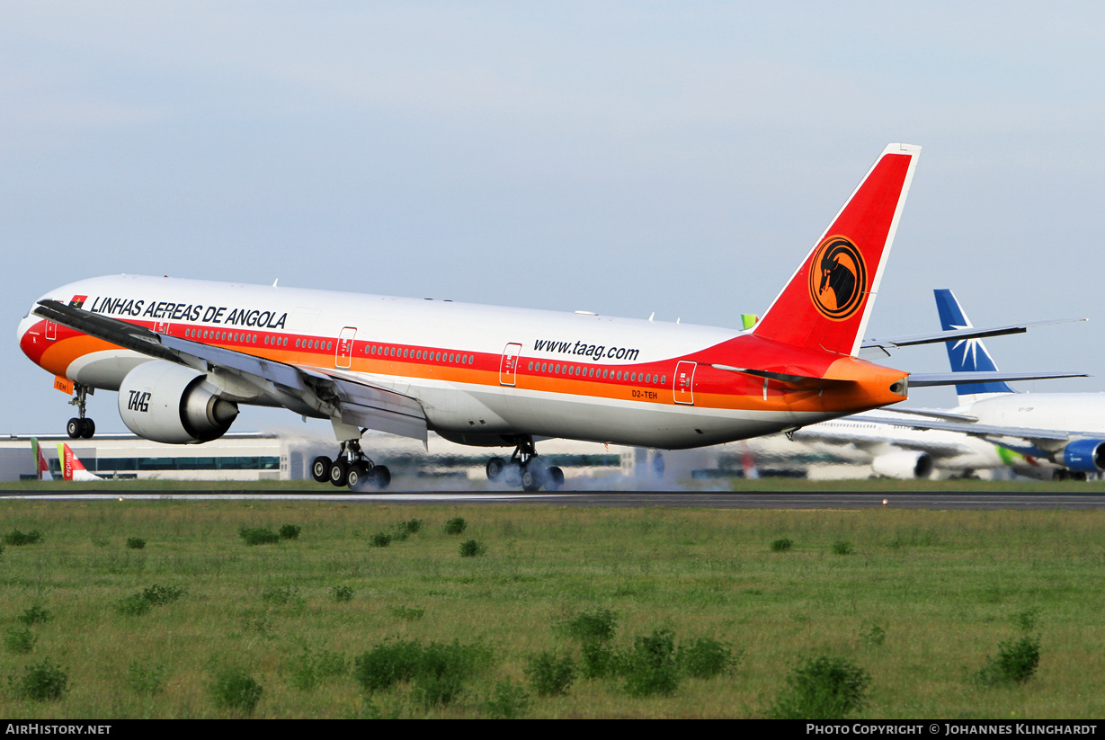 Aircraft Photo of D2-TEH | Boeing 777-3M2/ER | TAAG Angola Airlines - Linhas Aéreas de Angola | AirHistory.net #834341