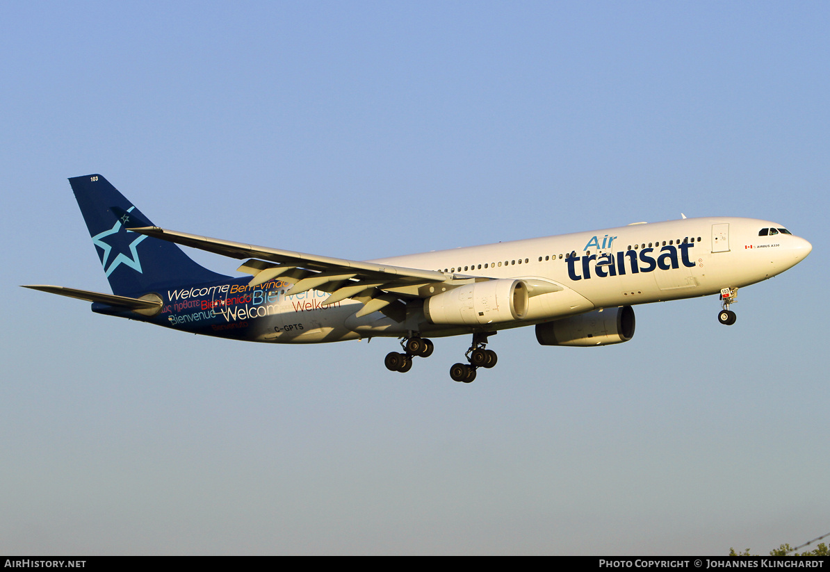 Aircraft Photo of C-GPTS | Airbus A330-243 | Air Transat | AirHistory.net #834351