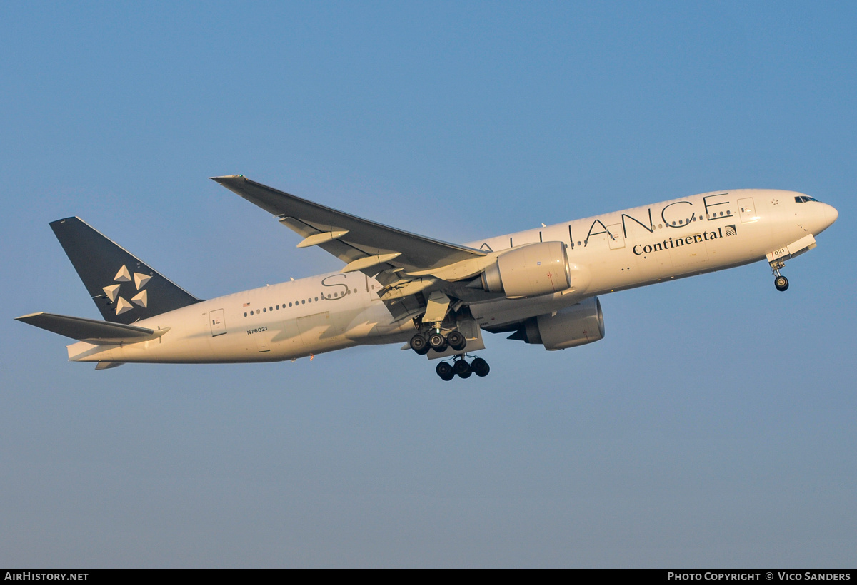 Aircraft Photo of N76021 | Boeing 777-224/ER | Continental Airlines | AirHistory.net #834391