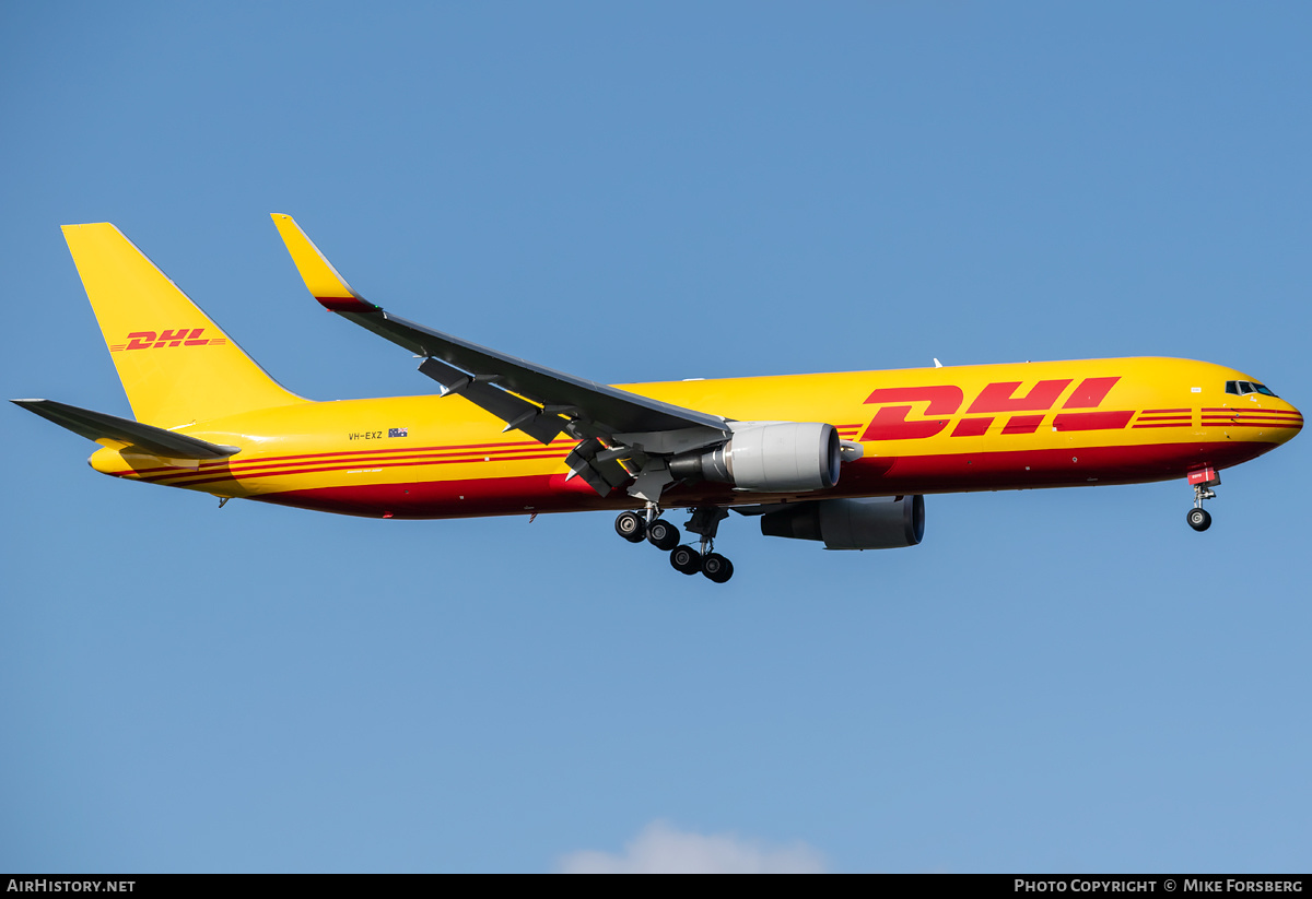 Aircraft Photo of VH-EXZ | Boeing 767-3JHF/ER | DHL International | AirHistory.net #834393