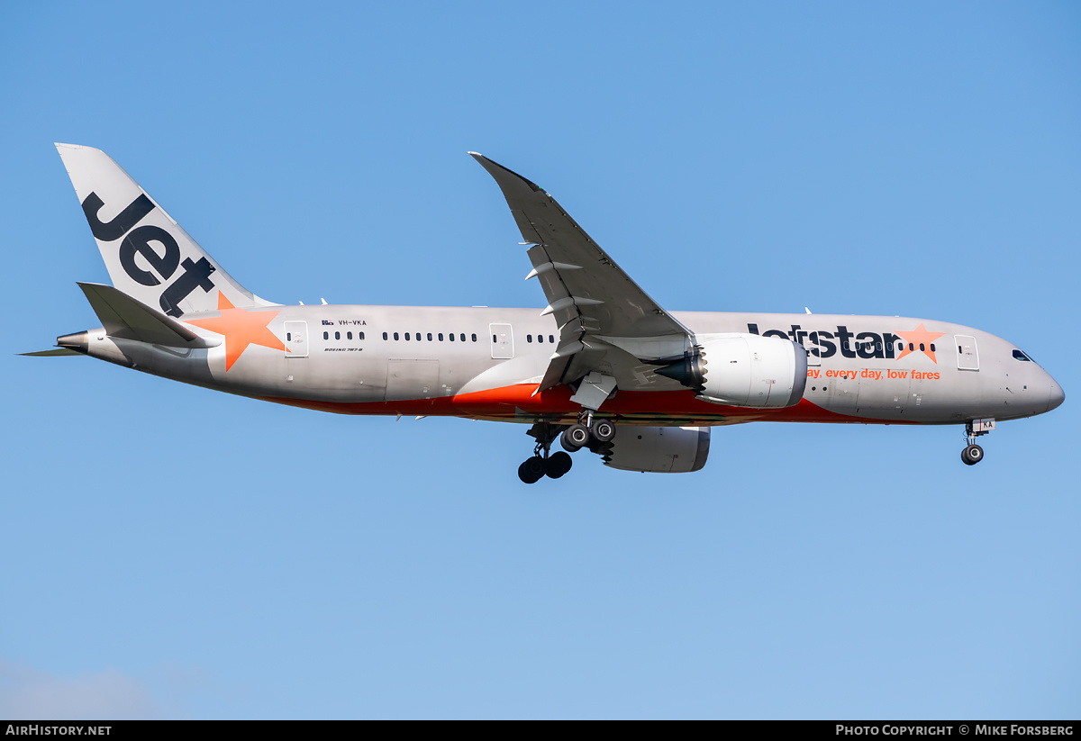 Aircraft Photo of VH-VKA | Boeing 787-8 Dreamliner | Jetstar Airways | AirHistory.net #834419