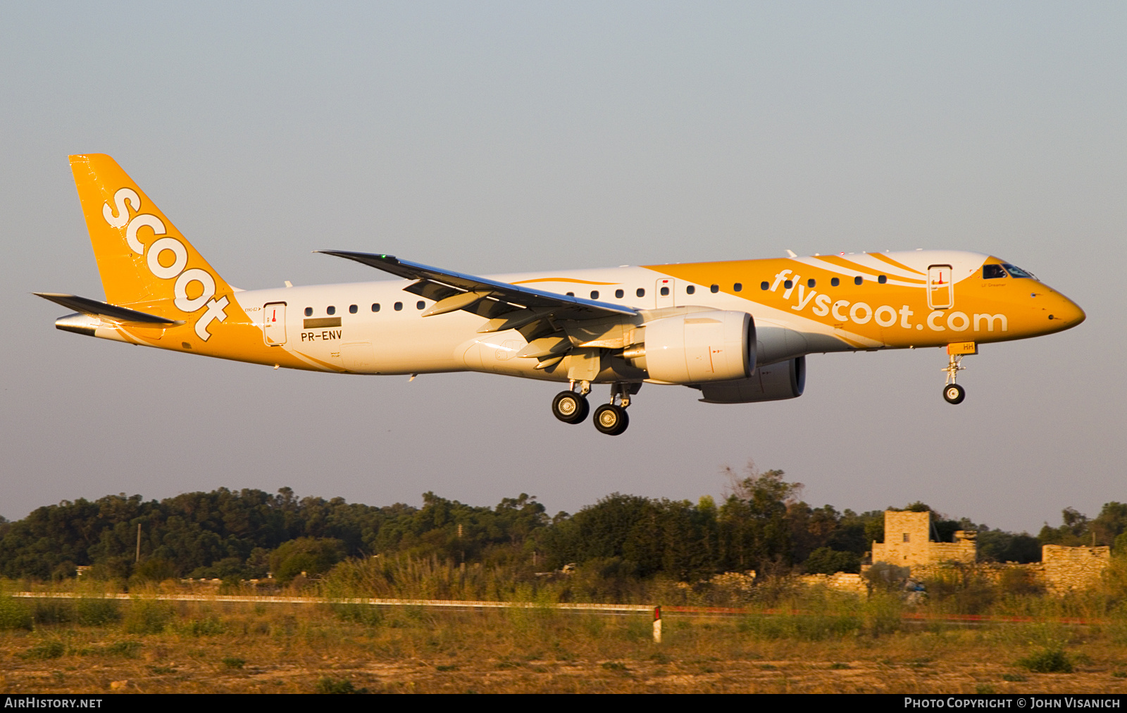 Aircraft Photo of PR-ENV | Embraer 190-E2 (ERJ-190-300) | Scoot | AirHistory.net #834488