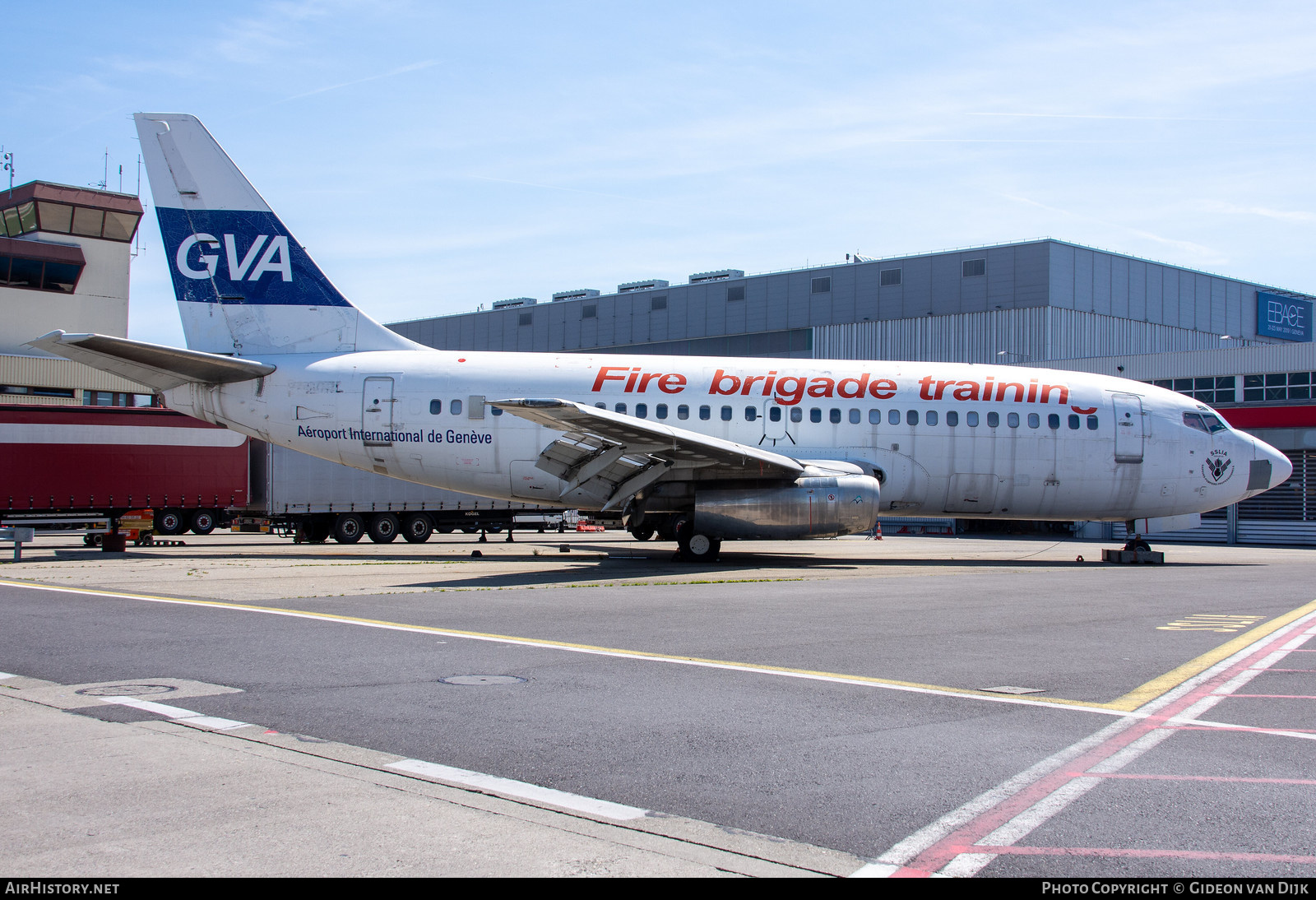 Aircraft Photo of F-GCJL | Boeing 737-222 | GVA - Fire Brigade Training | AirHistory.net #834600