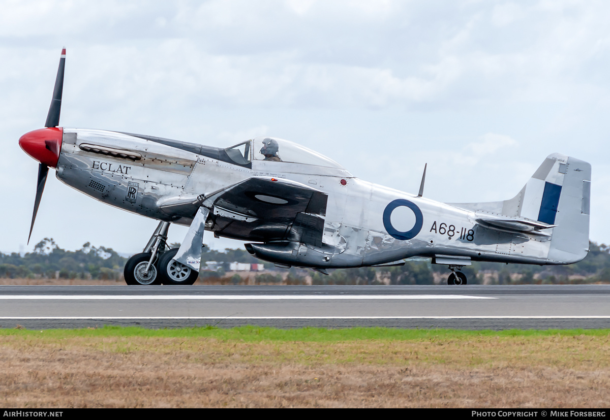 Aircraft Photo of VH-AGJ / A68-118 | Commonwealth CA-18 Mustang 21 (P-51D) | Australia - Air Force | AirHistory.net #834644