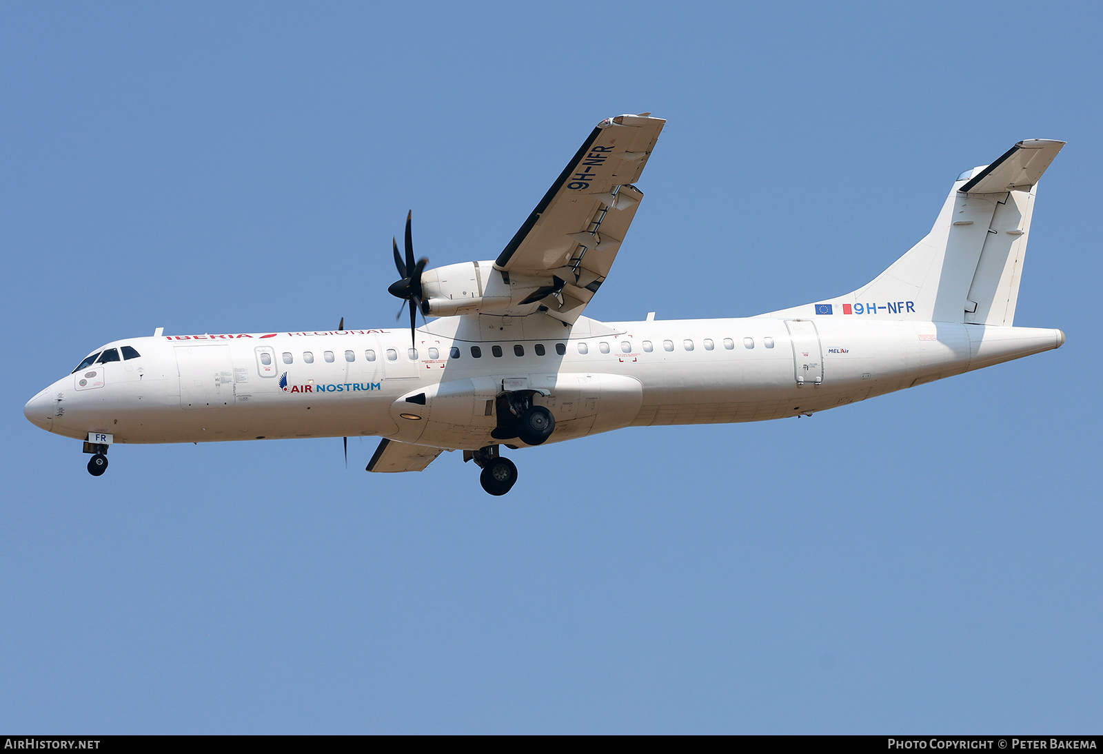 Aircraft Photo of 9H-NFR | ATR ATR-72-600 (ATR-72-212A) | Iberia Regional | AirHistory.net #834656