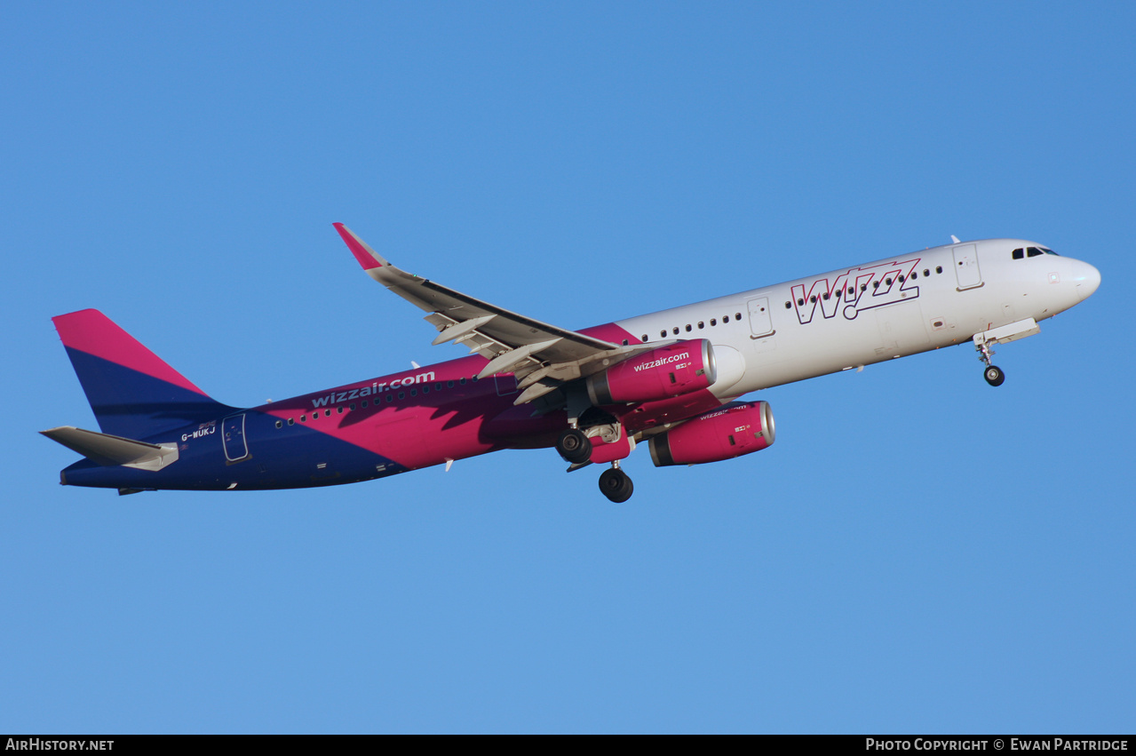 Aircraft Photo of G-WUKJ | Airbus A321-231 | Wizz Air | AirHistory.net #834690