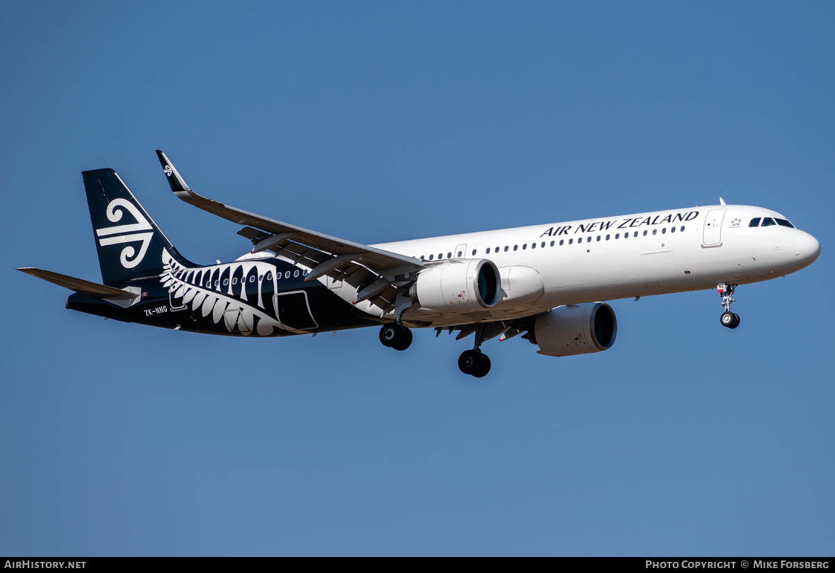 Aircraft Photo of ZK-NNG | Airbus A321-271NX | Air New Zealand | AirHistory.net #834745