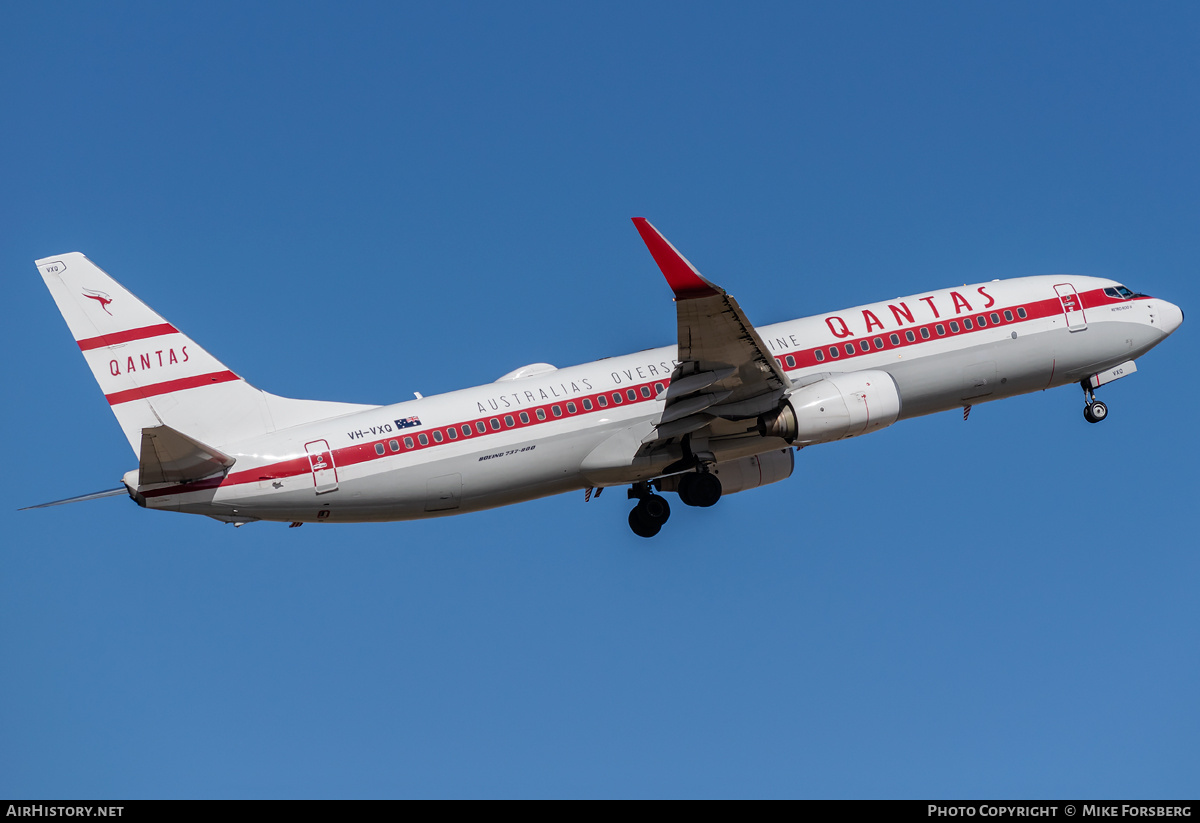 Aircraft Photo of VH-VXQ | Boeing 737-838 | Qantas | AirHistory.net #834752
