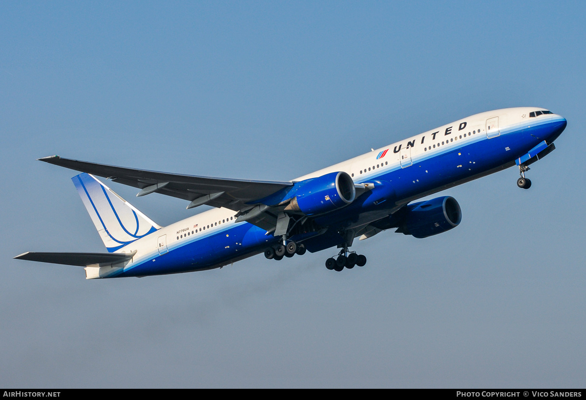 Aircraft Photo of N776UA | Boeing 777-222 | United Airlines | AirHistory.net #834771